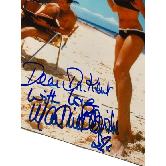 Signed Martine Beswick Behind the Scenes Photo James Bond Thunderball Personaliz - Picture 5 of 5